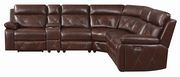 6 pc power2 sectional in chocolate leather / pvc by Coaster additional picture 4