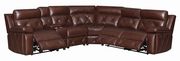 6 pc power2 sectional in chocolate leather / pvc by Coaster additional picture 6