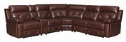 6 pc power2 sectional in chocolate leather / pvc by Coaster additional picture 7