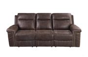 Power2 sofa in brown performance suede additional photo 5 of 8