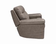 Power2 glider recliner in taupe suede fabric by Coaster additional picture 3