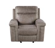 Power2 glider recliner in taupe suede fabric by Coaster additional picture 7