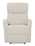 Power recliner upholstered in beige performance-grade chenille by Coaster additional picture 8