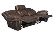 Power motion sofa in chocolate and dark brown exterior by Coaster additional picture 13