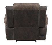 Power recliner in chocolate and dark brown exterior by Coaster additional picture 12