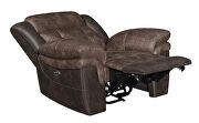 Power recliner in chocolate and dark brown exterior by Coaster additional picture 10