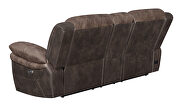 Power loveseat in chocolate and dark brown exterior by Coaster additional picture 8