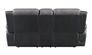 Power motion sofa in charcoal and matching black exterior by Coaster additional picture 12