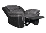 Power motion sofa in charcoal and matching black exterior by Coaster additional picture 16