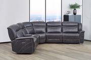 6 pc power2 sectional in charcoal faux suede by Coaster additional picture 11