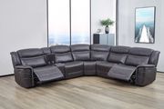 6 pc power2 sectional in charcoal faux suede by Coaster additional picture 14