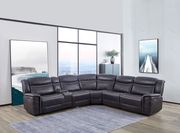 6 pc power2 sectional in charcoal faux suede by Coaster additional picture 15
