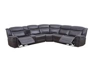 6 pc power2 sectional in charcoal faux suede by Coaster additional picture 8
