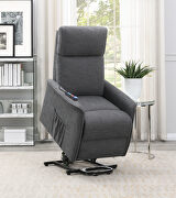Power lift massage chair in charcoal by Coaster additional picture 3