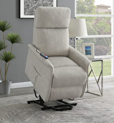 Power lift massage chair in beige by Coaster additional picture 3