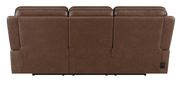 Chocolate brown top grain leather power2 recliner sofa by Coaster additional picture 5
