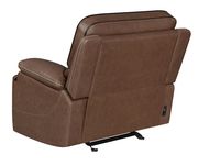 Chocolate brown top grain leather power2 recliner chair by Coaster additional picture 2