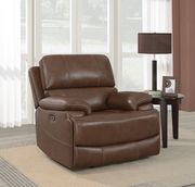 Chocolate brown top grain leather power2 recliner chair by Coaster additional picture 8