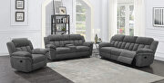 Six-piece modular power motion sectional upholstered in charcoal performance-grade chenille by Coaster additional picture 14