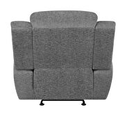 Six-piece modular power motion sectional upholstered in charcoal performance-grade chenille by Coaster additional picture 7