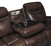 Cognac finish genuine top grain leather power sofa by Coaster additional picture 13