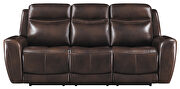 Cognac finish genuine top grain leather power sofa by Coaster additional picture 7