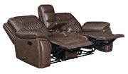 Power motion sofa in brown performance grade leatherette by Coaster additional picture 20