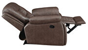 Power recliner upholstered in brown performancegrade leatherette by Coaster additional picture 6