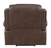 Power recliner upholstered in brown performancegrade leatherette by Coaster additional picture 8