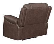 Power recliner upholstered in brown performancegrade leatherette by Coaster additional picture 10
