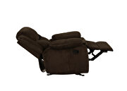 Power glider recliner in brown performance fabric by Coaster additional picture 8