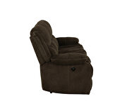 Power loveseat upholstered in brown performance grade chenille by Coaster additional picture 5