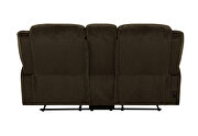 Power loveseat upholstered in brown performance grade chenille by Coaster additional picture 7