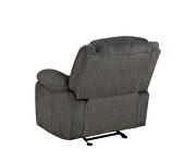 Power motion sofa upholstered in charcoal performance grade chenille by Coaster additional picture 14