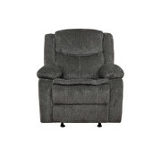 Power motion sofa upholstered in charcoal performance grade chenille by Coaster additional picture 17