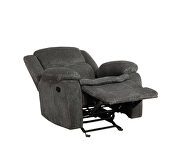 Power glider recliner in gray performance fabric by Coaster additional picture 5