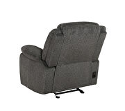 Power glider recliner in gray performance fabric by Coaster additional picture 6
