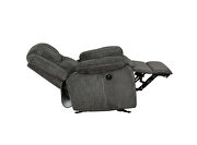 Power glider recliner in gray performance fabric by Coaster additional picture 7