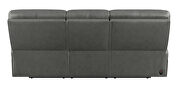 Power loveseat upholstered in charcoal top grain leather by Coaster additional picture 11