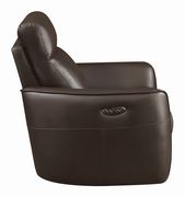 Casual dark brown power^2 glider recliner by Coaster additional picture 2