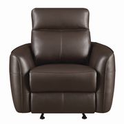 Casual dark brown power^2 glider recliner by Coaster additional picture 5