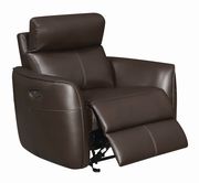 Casual dark brown power^2 glider recliner by Coaster additional picture 6