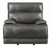Casual charcoal power glider recliner by Coaster additional picture 6