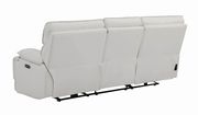 Power sofa in white top grain leather / pvc by Coaster additional picture 6