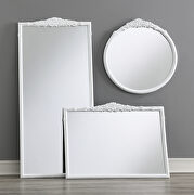 Glossy white mantel mirror by Coaster additional picture 2