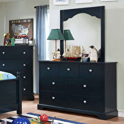 Transitional style blue finish twin bed by Furniture of America additional picture 6