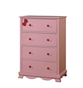 Transitional style pink finish twin bed by Furniture of America additional picture 13