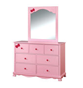 Transitional style pink finish twin bed by Furniture of America additional picture 14