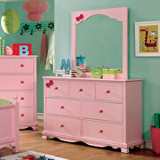 Transitional style pink finish twin bed by Furniture of America additional picture 5