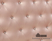 Button tufted rose gold finish twin bed by Furniture of America additional picture 5